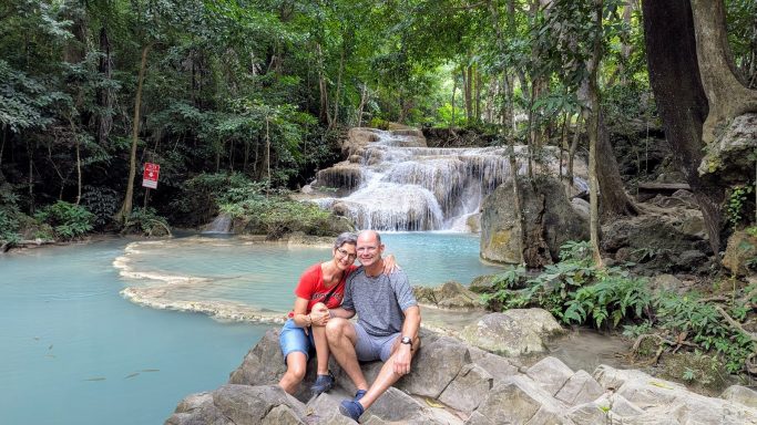 Erawan Nationalpark Wasserfall im Erawan Nationalpark